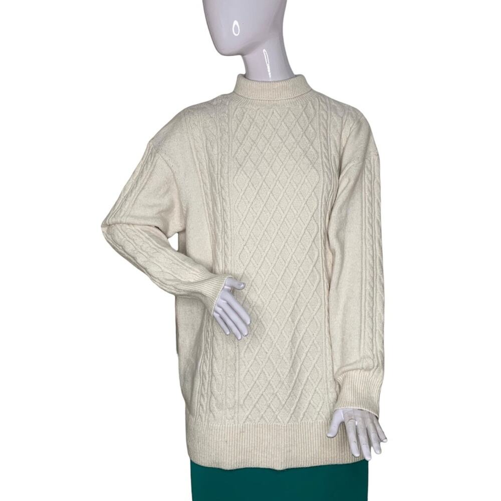 H&M NWT Cable Knit Oversized Sweater Crewneck Size M
